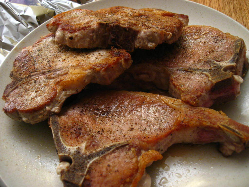 how to reheat pork chops